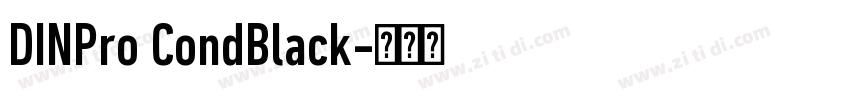DINPro CondBlack字体转换